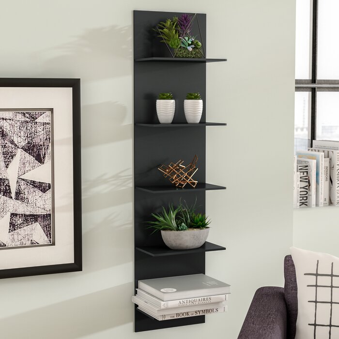 Black Molina 5 Piece Tiered Shelf  #SA1008