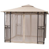 Sorara Patio Garden Gazebo Pavilion in Beige/Brown  #SA1025