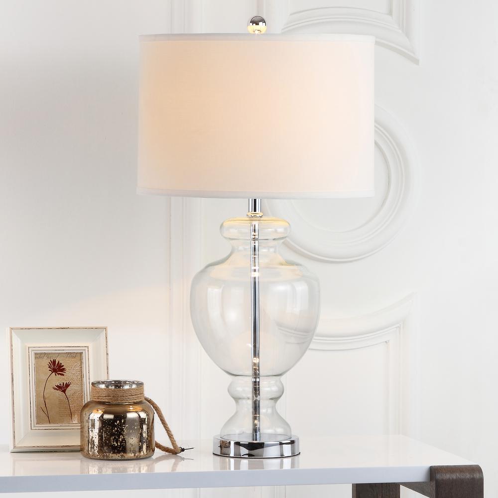 Morocco 27" Clear Glass Vase Table Lamp  #SA1184