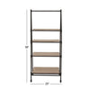 Black/Beige Fatima Ladder Bookcase  #SA1475