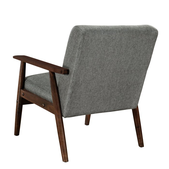 Barlow Heather Gray Linen Upholstered Armchair  #SA1501