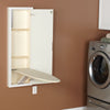 White Stowaway In-Wall Built-In Ironing Board  #SA251
