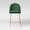 Forest Green Nils Brass Base Counter Stool  #SA261
