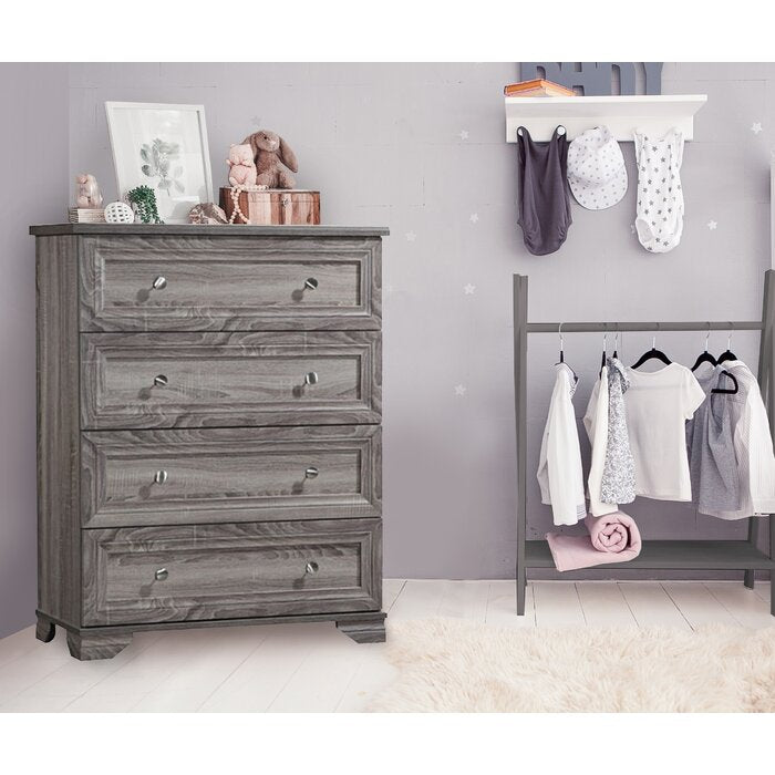 Weathered Oak Essex 4-Drawer Dresser  #SA455