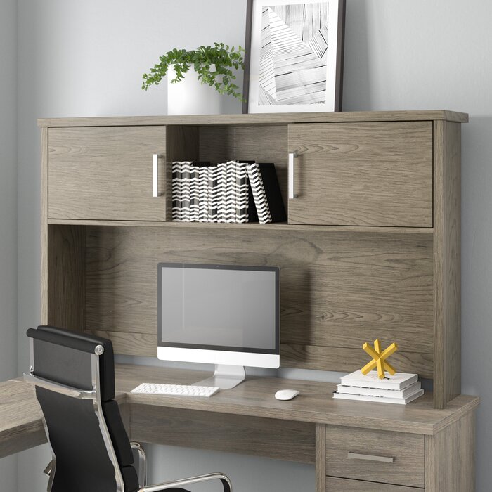 Rustic Oak Jovenko Desk Hutch  #SA493