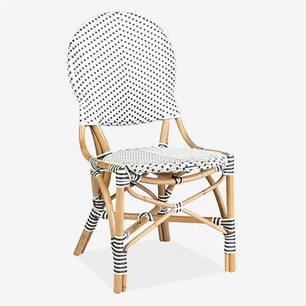 White & Gray Woven Chairs (Set of 2)  #SA507