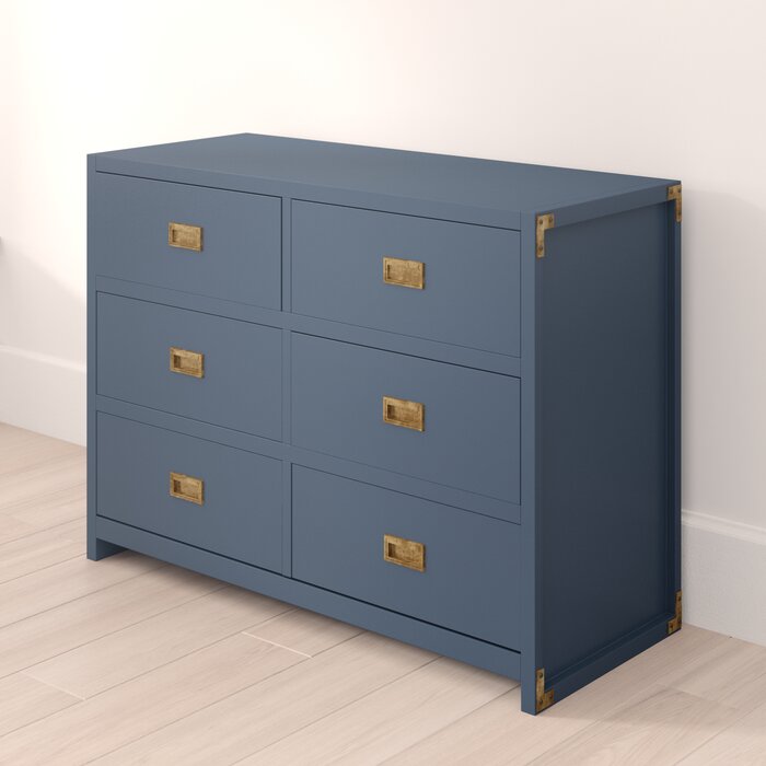 Graphite Blue Wilmslow 6 Drawer Double Dresser #SA520 Salvage & Co Indy Graphite Blue Wilmslow 6 Drawer Double Dresser #SA520 Salvage & Co Indy