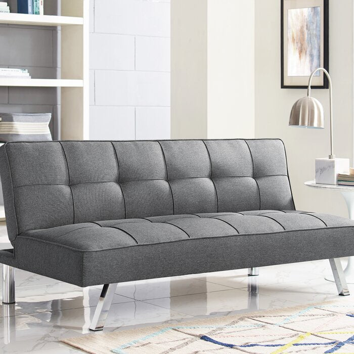 Charcoal Twin Convertible Sofa  #SA553