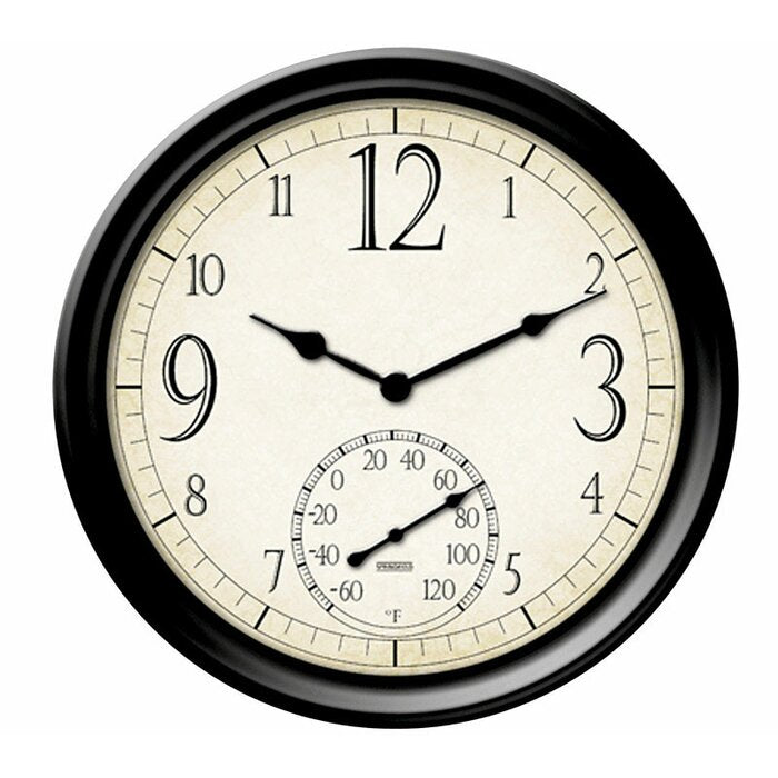 Outdoor Clock and Thermometer  #SA559