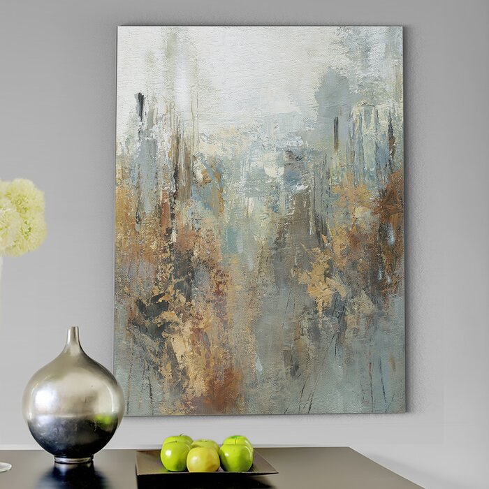 'Forest Lights' Acrylic Painting Print on Wrapped Canvas  #SA612