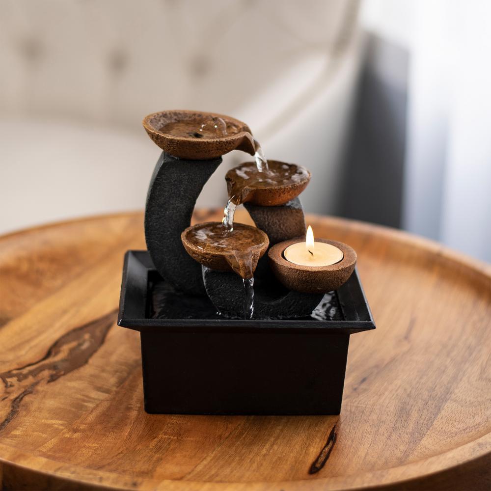 7" 3-Tier Indoor Cascading Tabletop Waterfall  #SA655