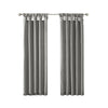 Charcoal Rivau Solid Regular Tab Top Single Curtain Panels (Set of 5)  #SA733