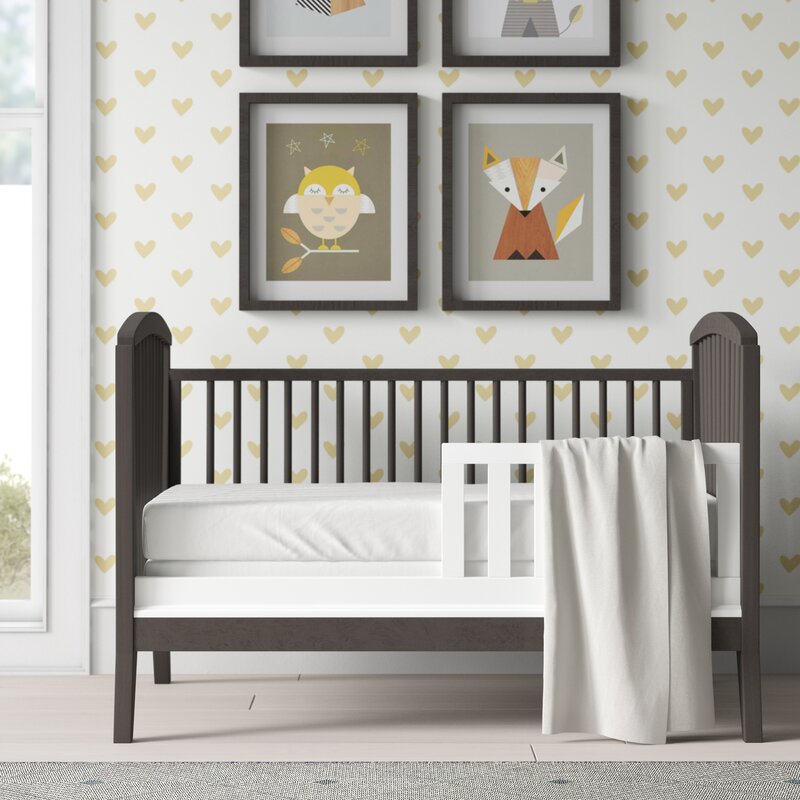 White Toddler Bed Rail  #SA735