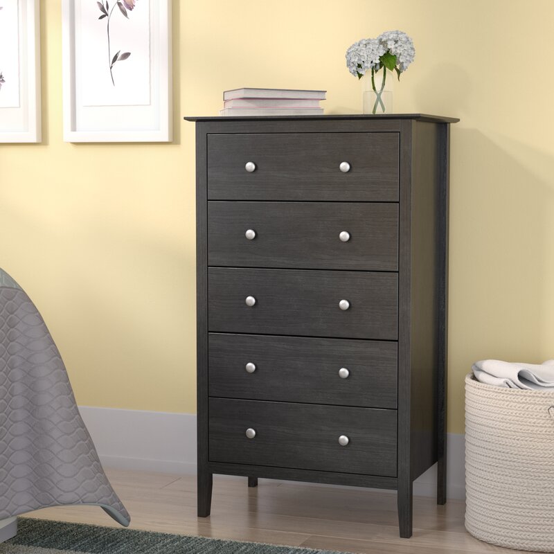 Black Kissell 5-Drawer Chest  #SA737