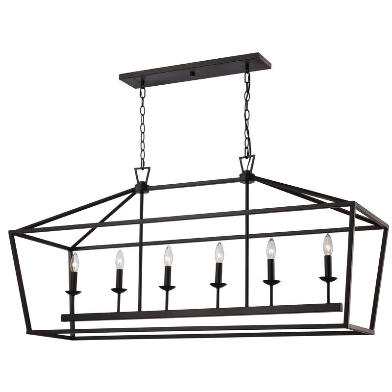 Carmen 6-Light Kitchen Island Linear Pendant  #SA761