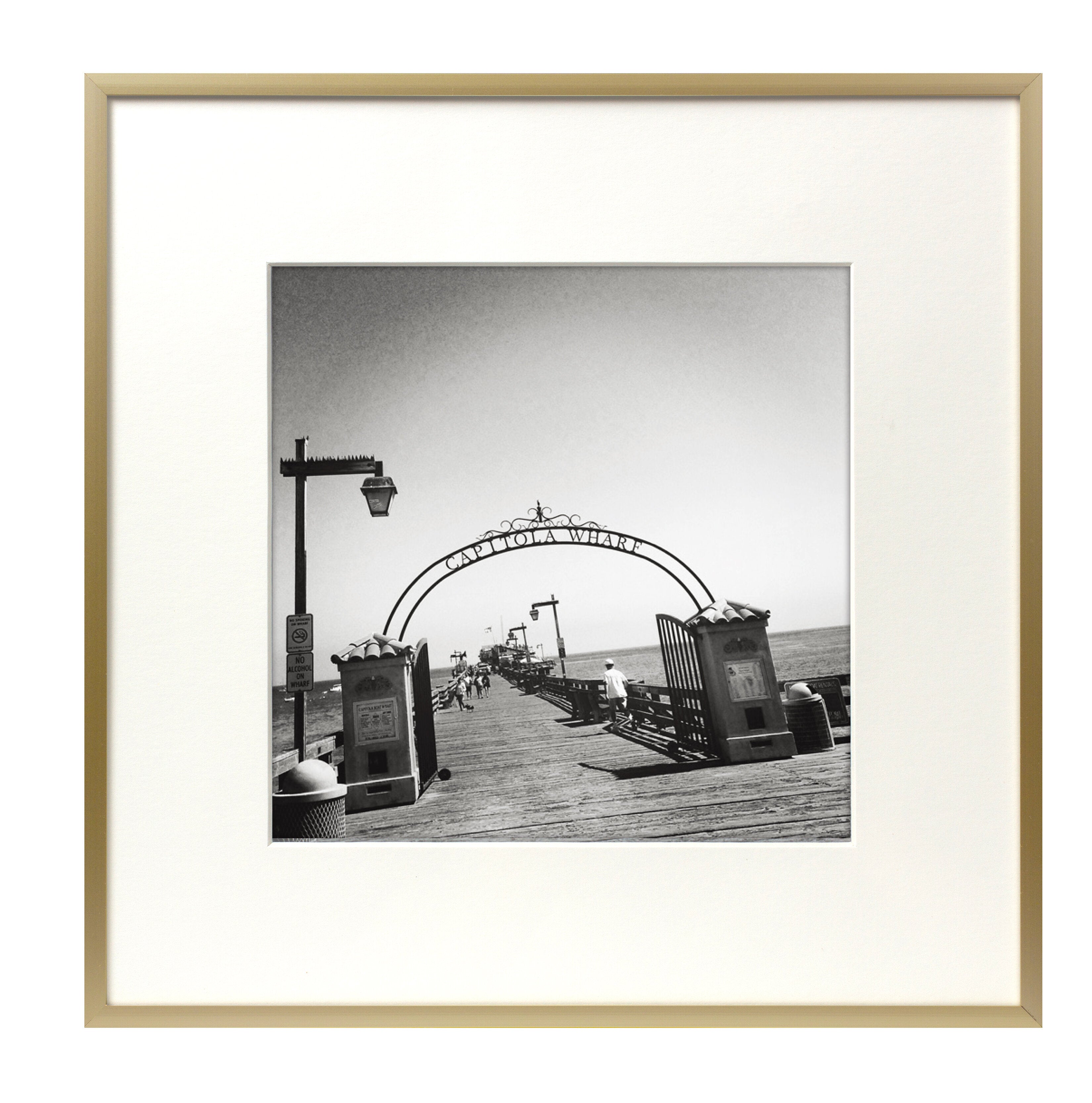 Blevins Gold Aluminum Square Picture Frames (Set of 4)  #SA763