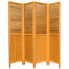 Sanson Honey Colored  4-Panel Room Divider  #SA780