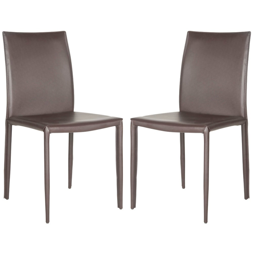 Karna 19" Brown Dining Chairs (Set of 4) - TWO BOXES  #SA912