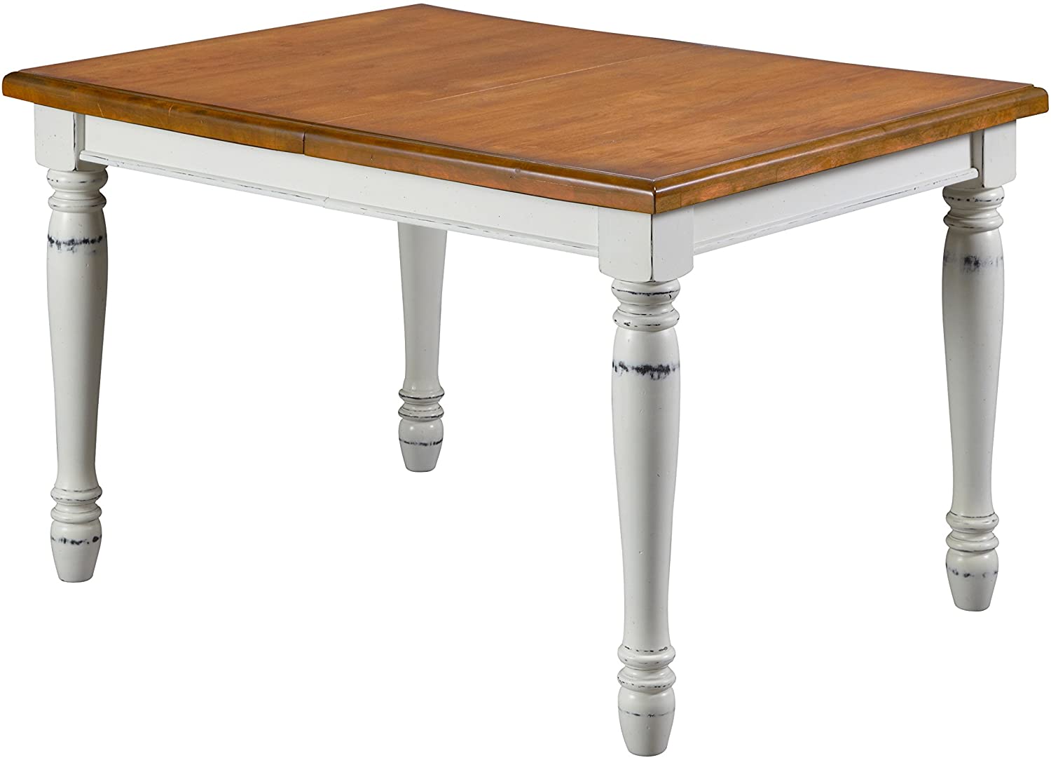 Monarch Rubbed White Extendable Dining Table  #SA950