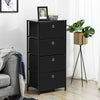 Black 4-Tier Fabric Dresser  #SA972