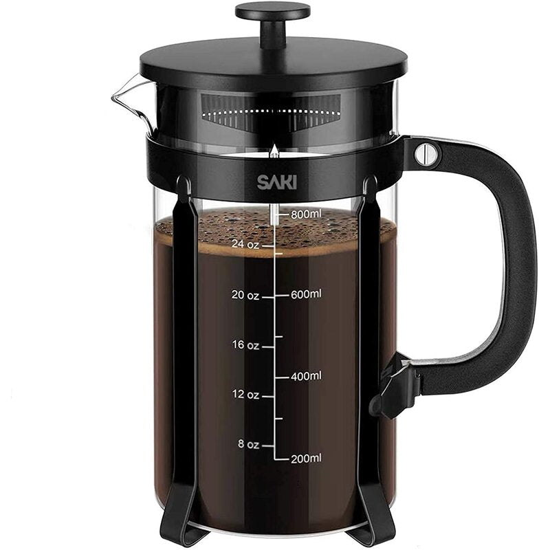Black SAKI French Press Coffee Maker (Part number: SK-023) HAB260