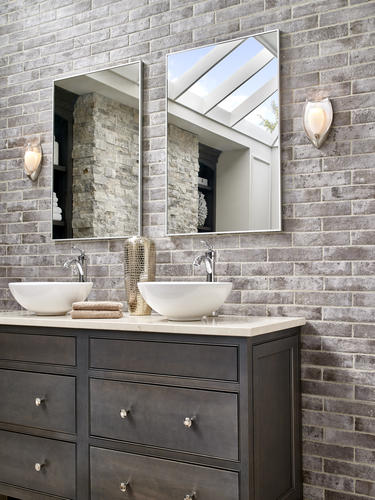 16 Boxes - Capella 2" x 10" Porcelain Subway Wall & Floor Tile, Taupe Brick Porcelain - 82.88 Square Feet (#K5668 - 16 BOXES)