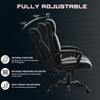 Bonded Leather Executive Chair, Black (#K6679)