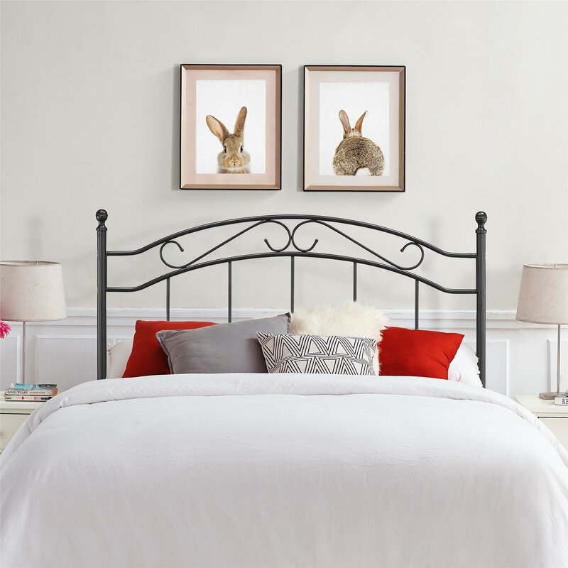 Black Gadji Full/Queen Open-Frame Headboard AH228