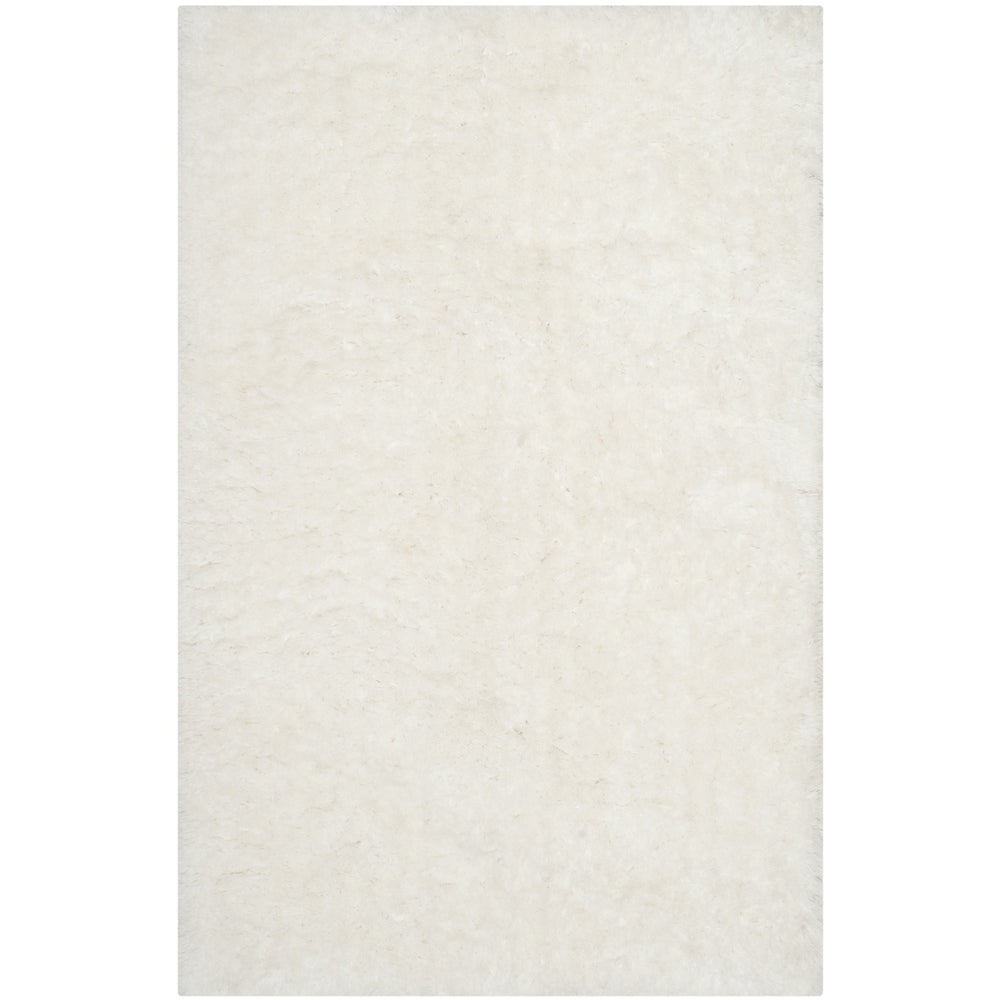 Safavieh Handmade Arctic Shag White Polyester 5' x 7'6" Rug #154R