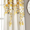 Saffr Walden Floral Room Darkening Thermal Rod Pocket Curtain Panels (Set of 2)