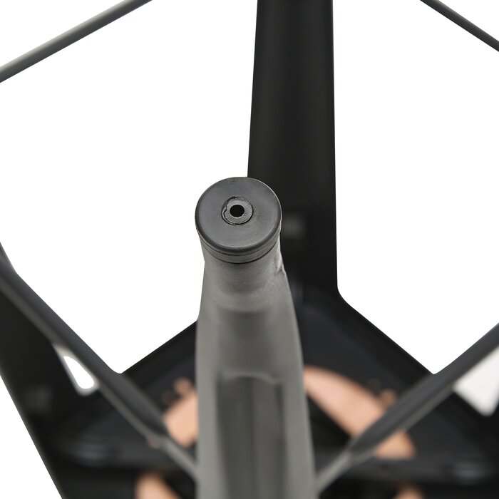 SET OF 4 Matte Black Saleh Counter Stool