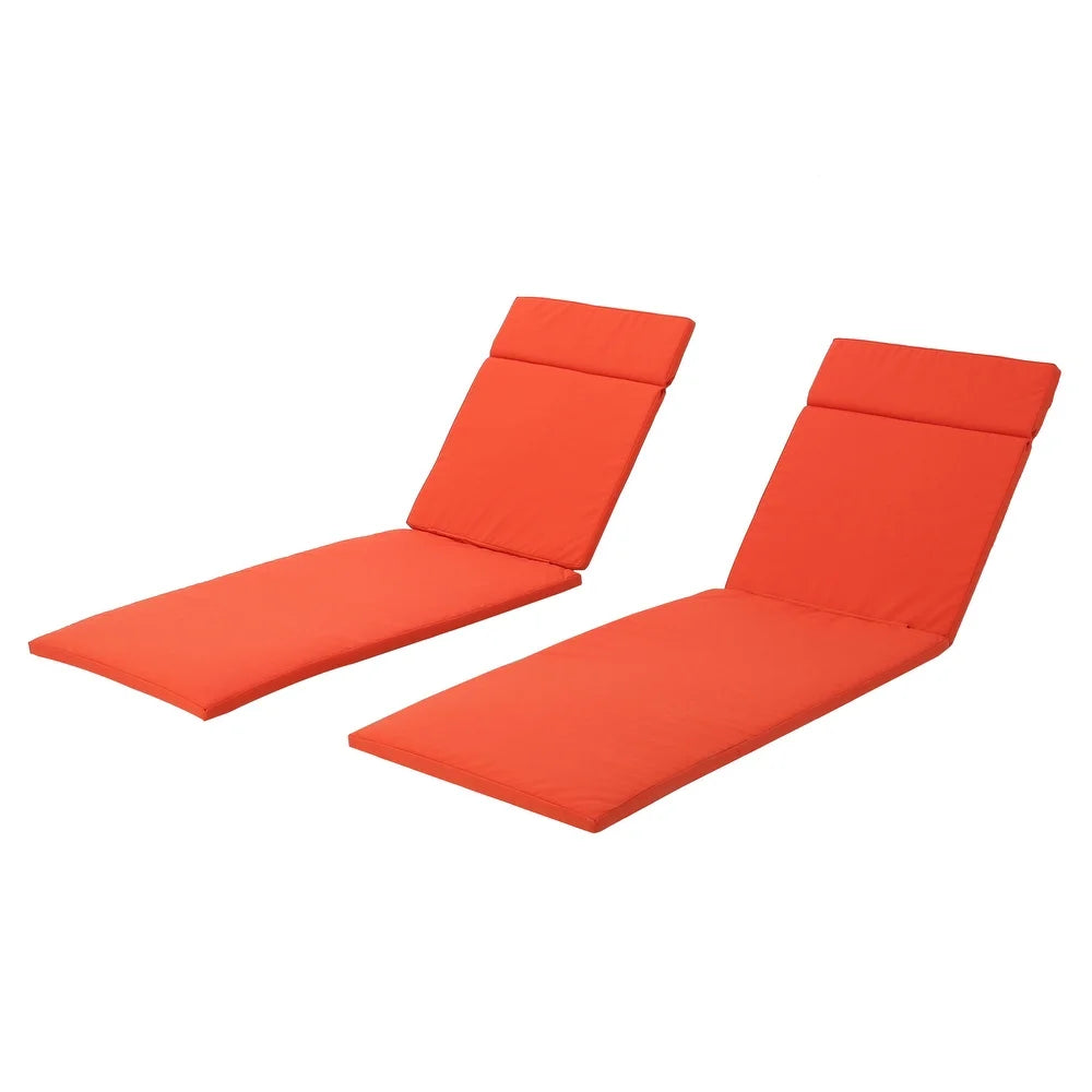 Salem Outdoor Chaise Lounge Cushion ONLY - 79.25"L x 27.50"W x 1.50"H - Orange