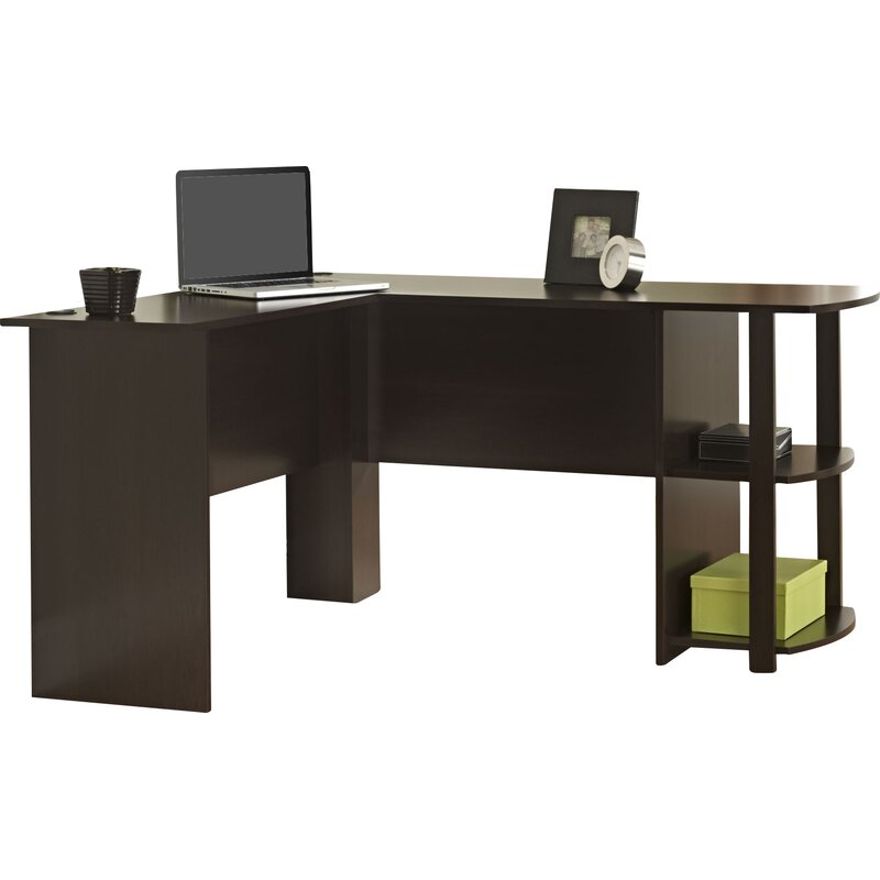 Espresso Salina L-Shape Executive Desk K7879