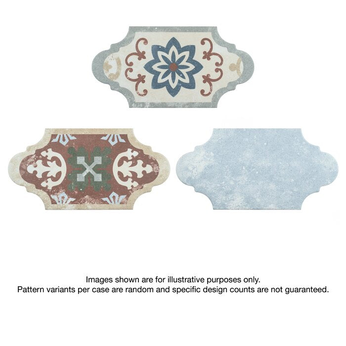 6 Boxes - Salvador 6" x 13" Porcelain Spanish Wall & Floor Tile - 56.58 Square Feet (#K5055 - 6 BOXES)