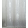 White Samel Box Voile Striped Semi Sheer Grommet Curtain Panels (Set of 4)