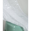 White Samel Box Voile Striped Semi Sheer Grommet Curtain Panels (Set of 4)