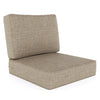 2 - Piece Outdoor Sunbrella® Seat/Back Cushion 25'' W x 26'' D (Set of 2)