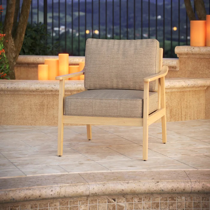 2 - Piece Outdoor Sunbrella® Seat/Back Cushion 25'' W x 26'' D (Set of 2)