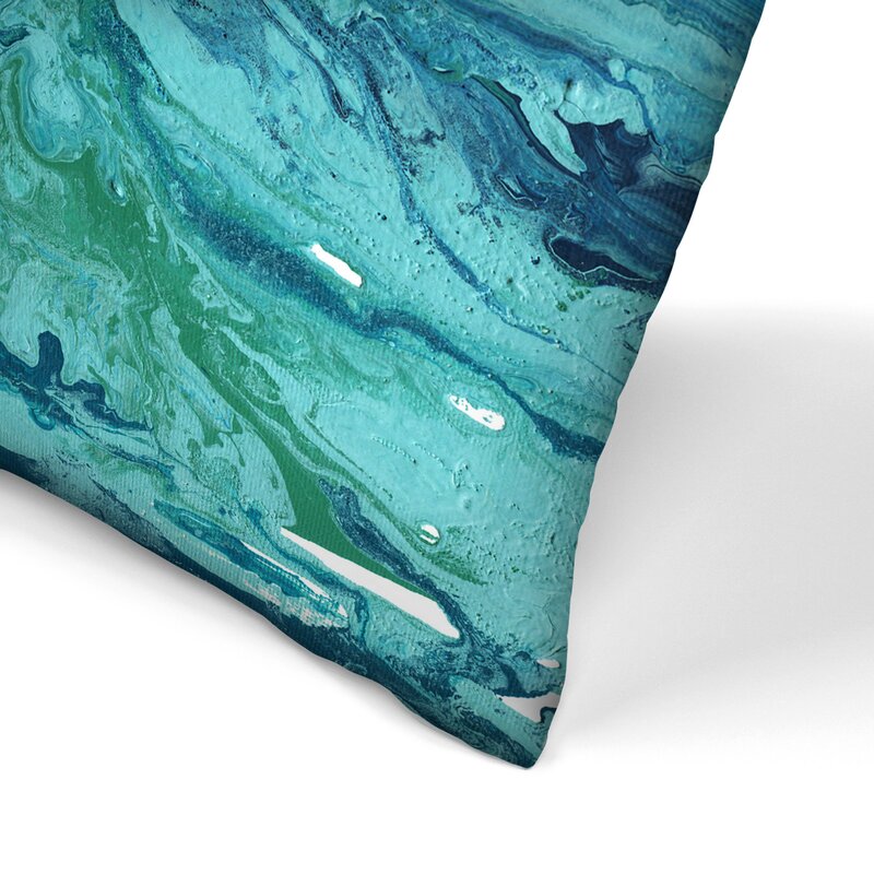 18" x 18" White  Sandbanks Wave Throw Pillow  Set of 2 - SC134
