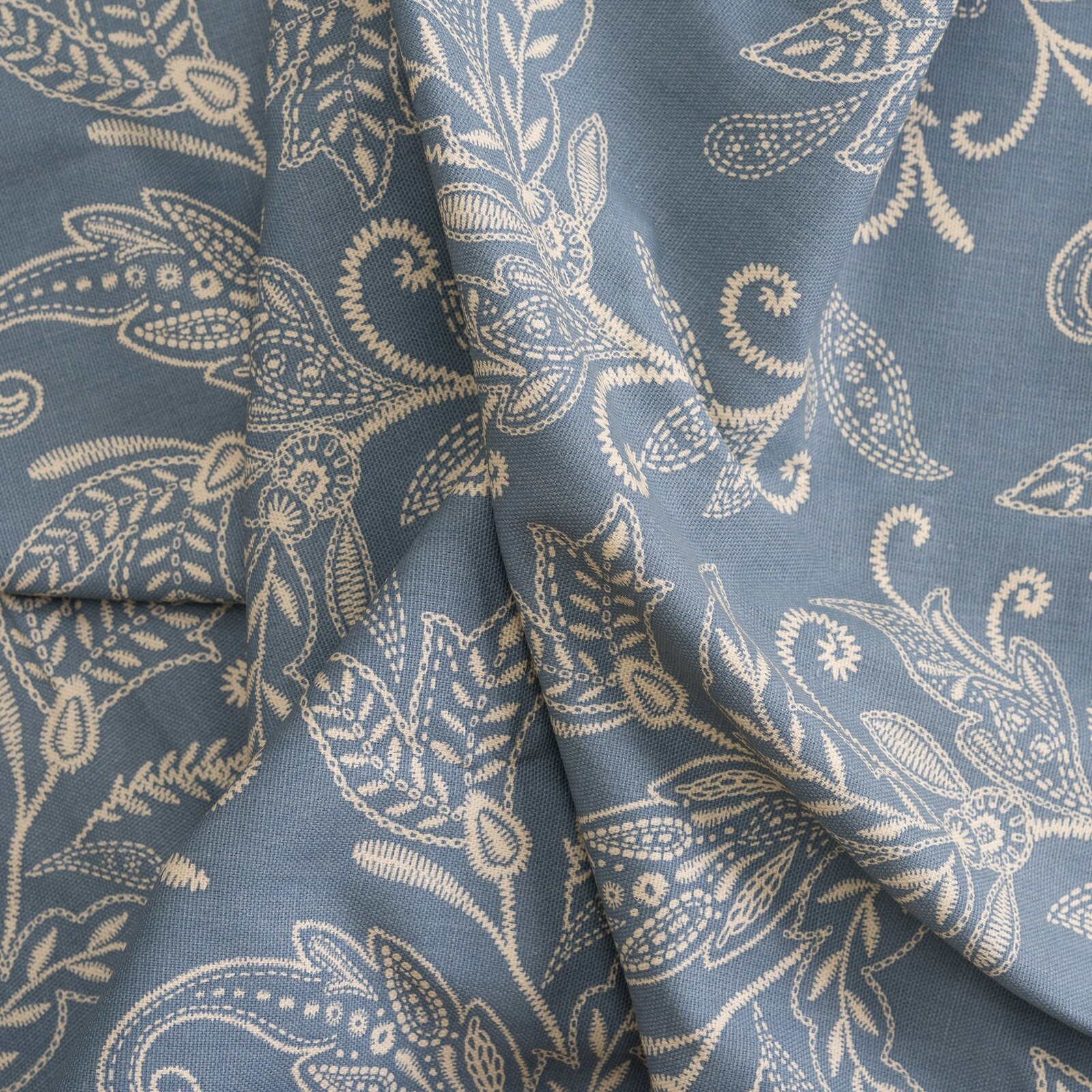 Blue Sanita Leaf 56" Window Valance (Set of 2) B55-TJ232