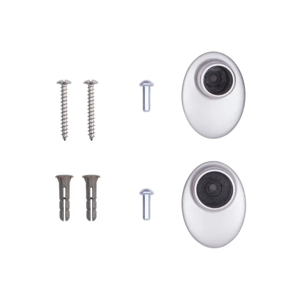 86" - 120" Silver Sauhal Adjustable 0.63" Single Curtain Rod