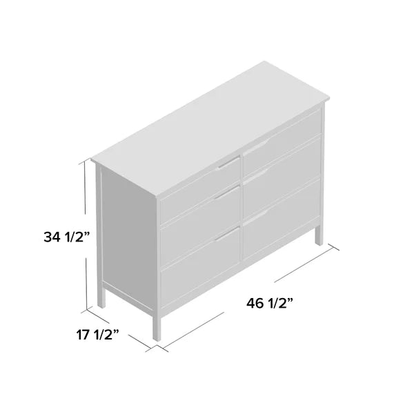 Savain 46.5'' Wide 6