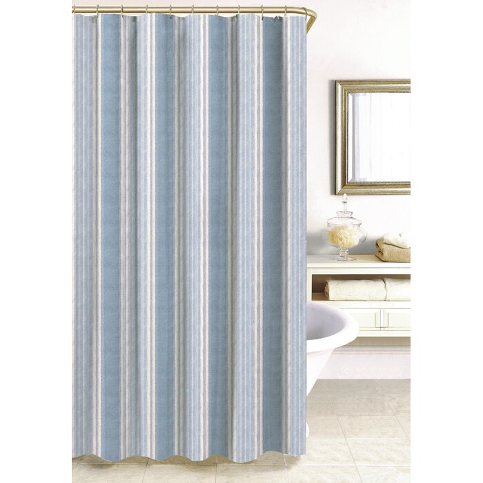96'' H x 72'' W  Savannah Stripe Shower Curtain