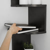 Black Saveliy 5 Piece Corner Shelf