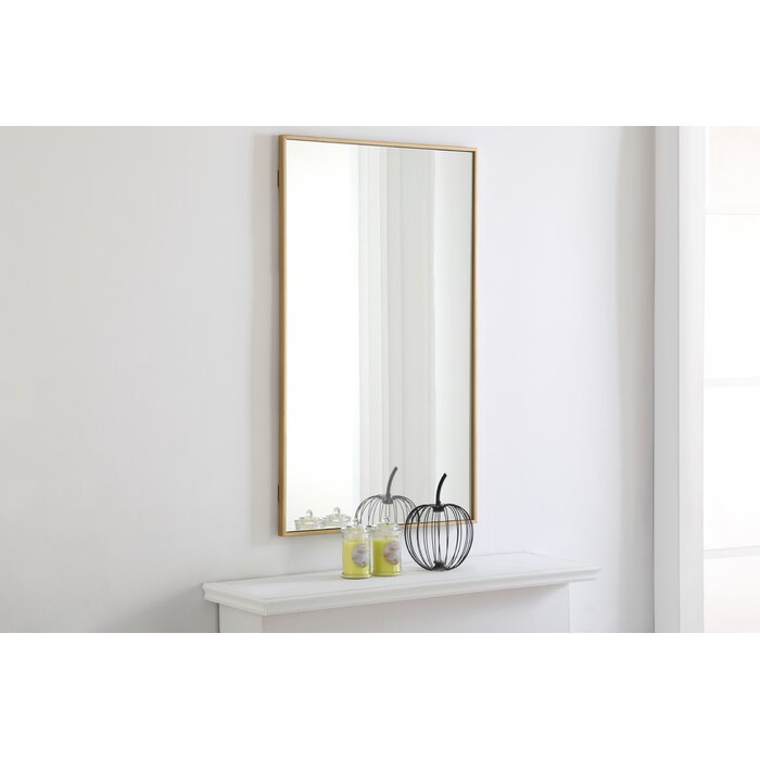 40" H x 24" W Gold Savina Modern & Contemporary Mirror