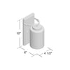 Black Saylor 1-Light Armed Sconce K7348