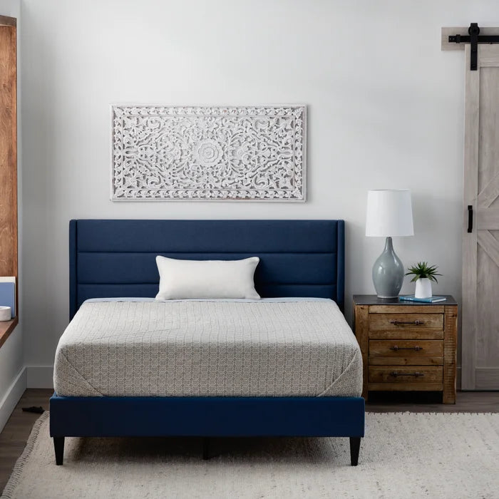 Scarlett upholstered low profile platform bed outlet mercury row