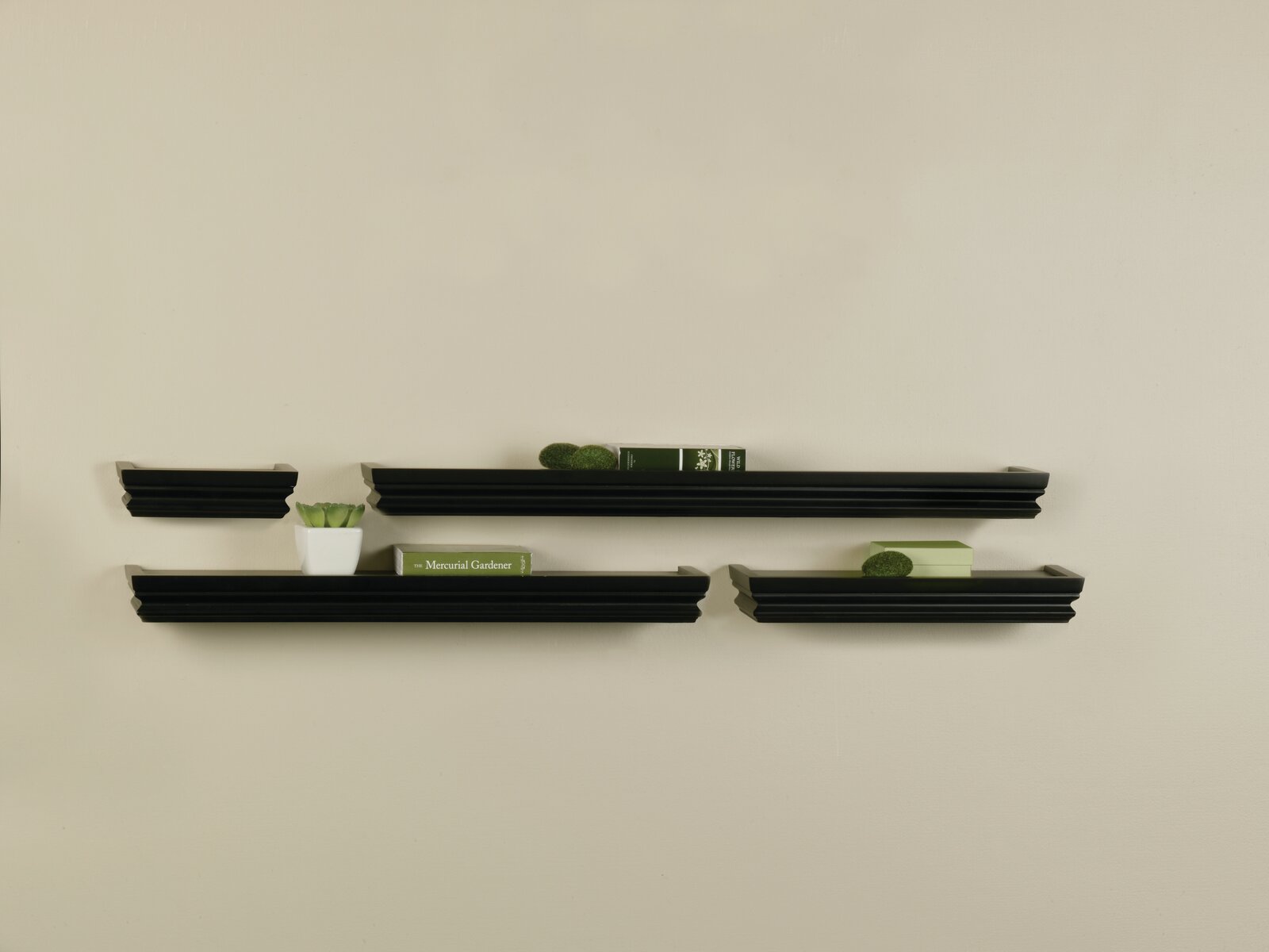 Black Schlemmer 4 Piece Wall Shelf Set K7800