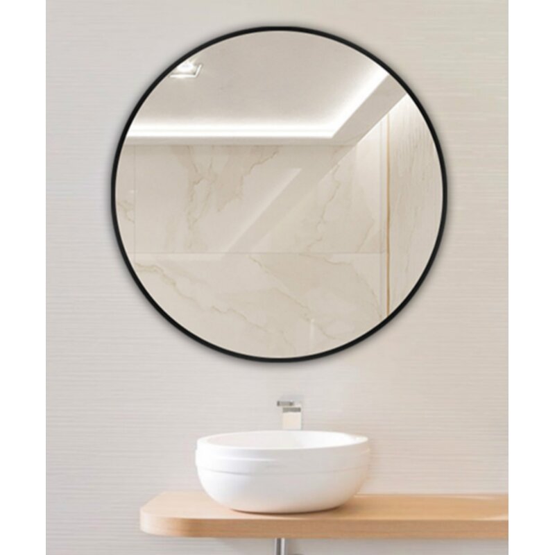 30" x 30" Black Sciortino Wall Mirror