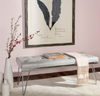 Marcella Grey/ Chrome Bench  Dr184